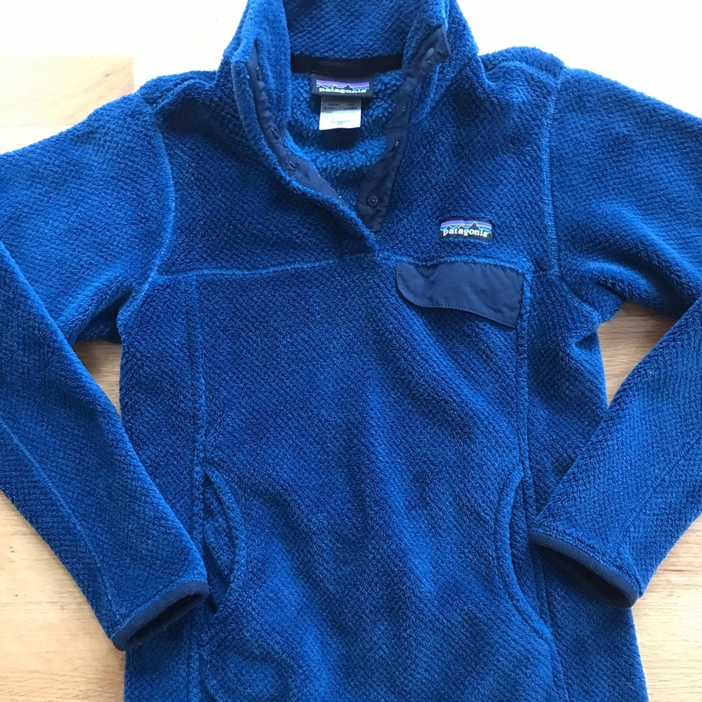 Patagonia half button pullover fleece blue xs